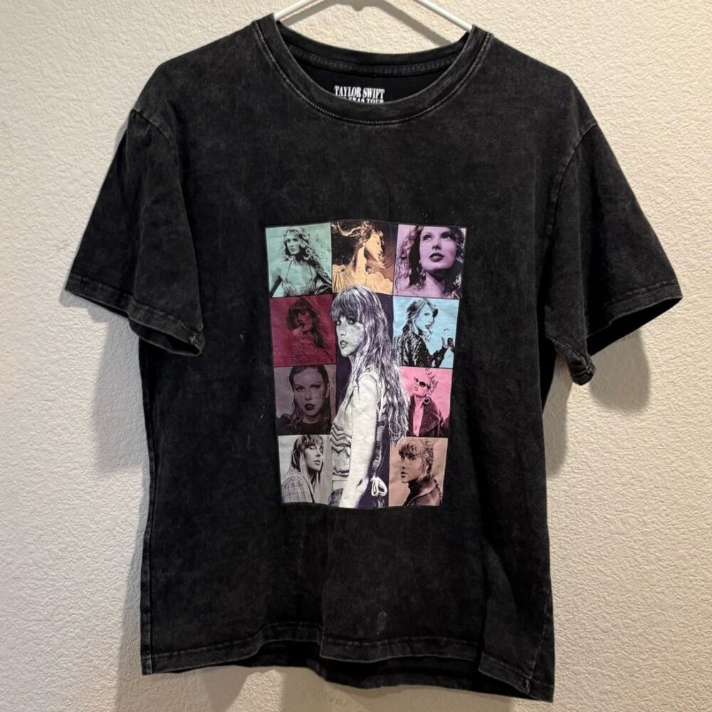 Taylor Swift The Eras Tour Mineral Wash Gray 2023 T-Shirt Size S